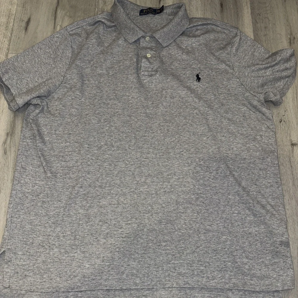 Polo Ralph‎ Lauren Men's Classic Fit Cotton Polo Shirt Gray Short Sleeve Sz XL